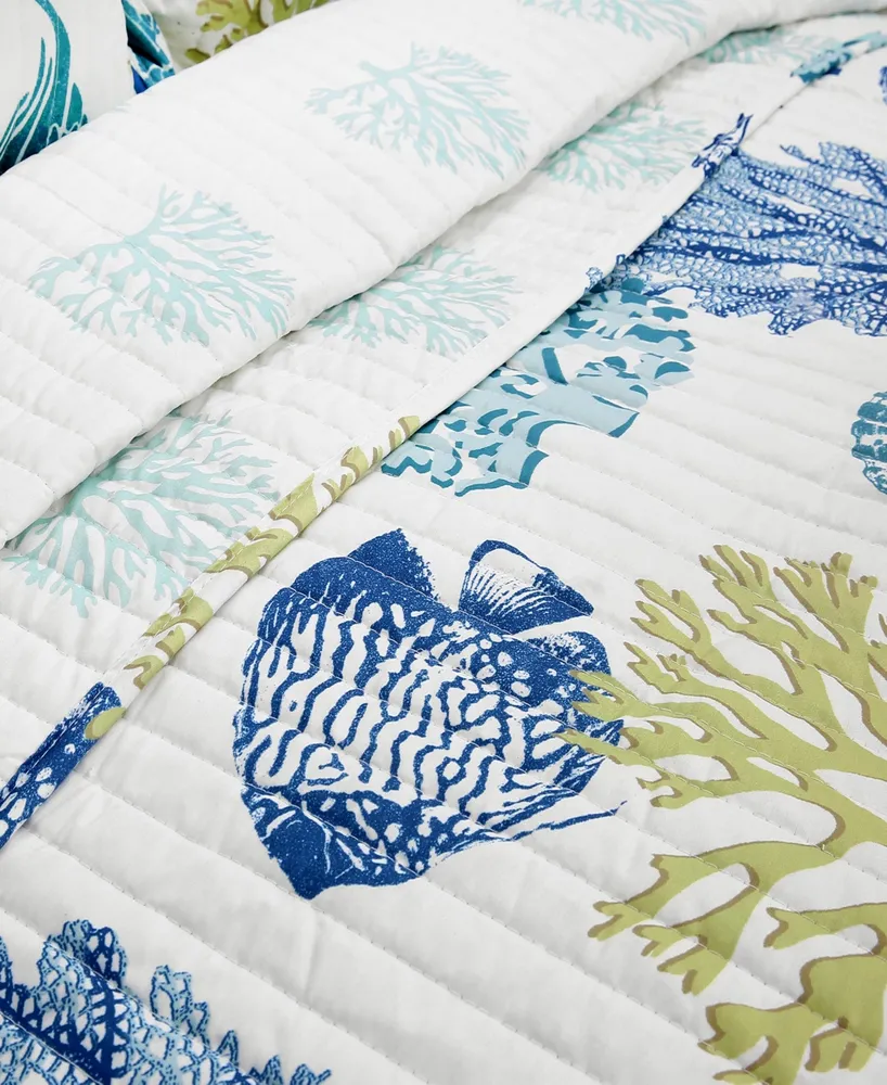 Coastal Reef 3-Pc Full/Queen Quilt Set