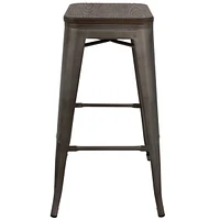 Lumisource Oregon Stackable Barstool Set of 2