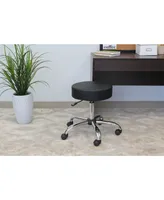 Boss Office Products Antimicrobial Upholstered Medical Stool