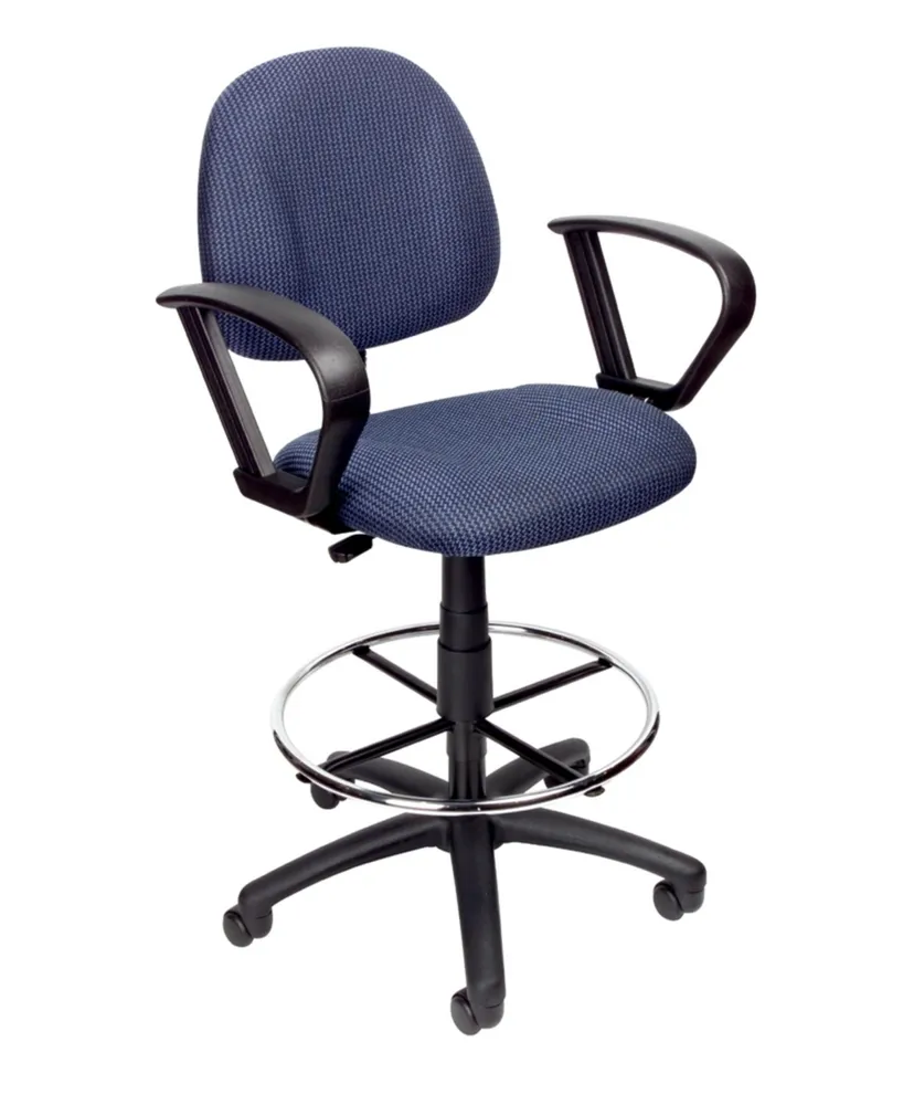 Boss Office Products Drafting Stool W/ Footring And Loop Arms