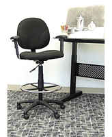 Boss Office Products Drafting Stool With Adjustable Arms