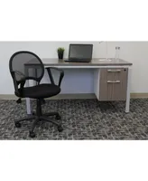 Boss Office Products Mesh Chair With Loop Arms