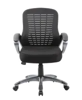 Boss Office Products Ribbed High Back Mesh Chair