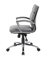 Boss Office Products CaressoftPlus Executive Mid-Back Chair