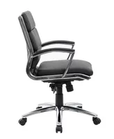 Boss Office Products CaressoftPlus Executive Mid-Back Chair