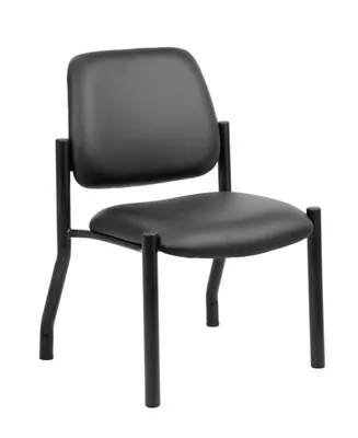 Boss Office Products Vinyl Guest Chair, 300 lb capacity