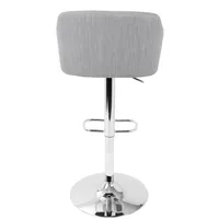 Lumisource Daniella Adjustable Barstool with Swivel in Light