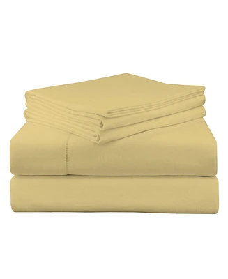 Pointehaven Solid Luxury Weight Flannel Sheet Set, Full