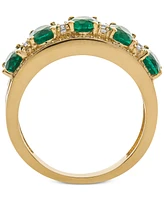 Sapphire (2-7/8 ct. t.w.) & Diamond (1/3 Ring 14k White Gold (Also Emerald, Tanzanite and Ruby)