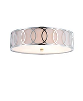 Jonathan Y Aubrey 3-Light Metal Led Flush Mount