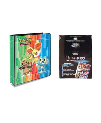 Ultra Pro Pokemon X and Y 2", 3 Ring Binder Card Album with 100 Ultra Pro Platinum 9 Pocket Sheets