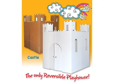 Easy Playhouse Castle Cardboard Playhouse