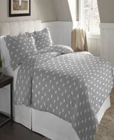 Pointehaven Polar Bear Superior Weight Cotton Flannel Duvet Cover Set