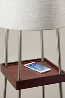 Adesso Henry Wireless Charging Floor Lamp
