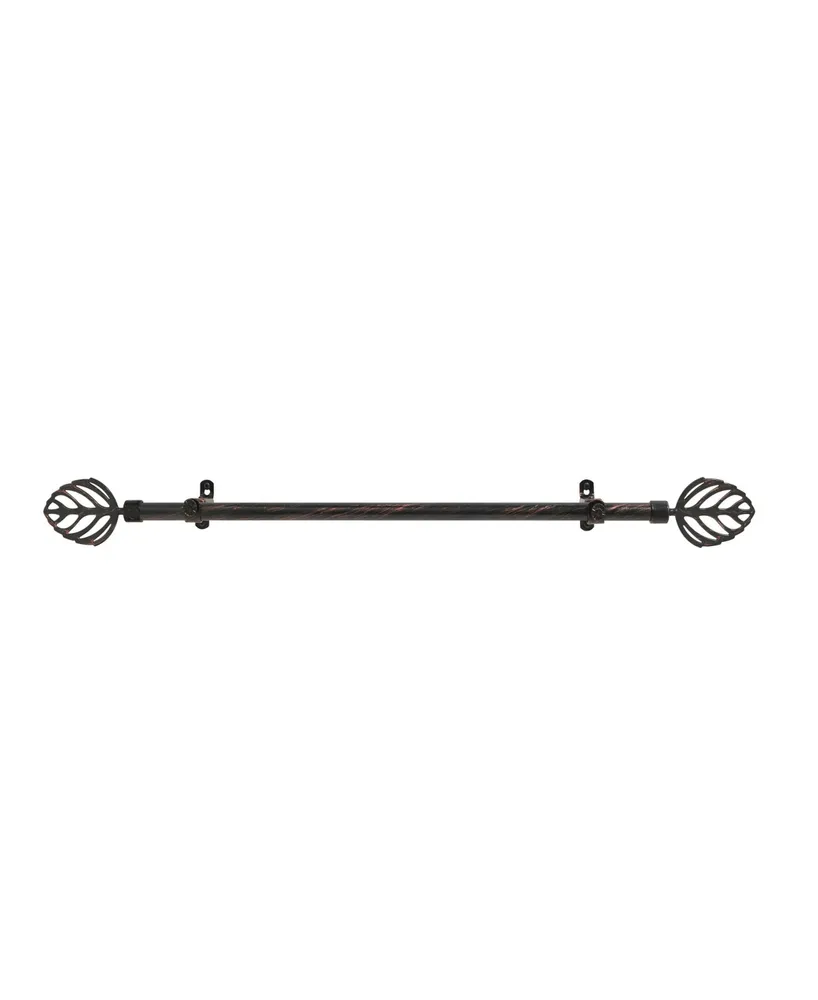 Achim Metallo Leaf Decorative Rod & Finial, 66" - 120"