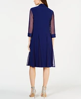 R & M Richards Embellished Dress & Duster Jacket