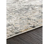 Livabliss Quatro Qua-2300 Medium Gray 5'3" x 7'3" Area Rug