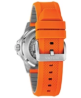 Bulova Men's Automatic Marine Star Orange Silicone Strap Watch 45mm