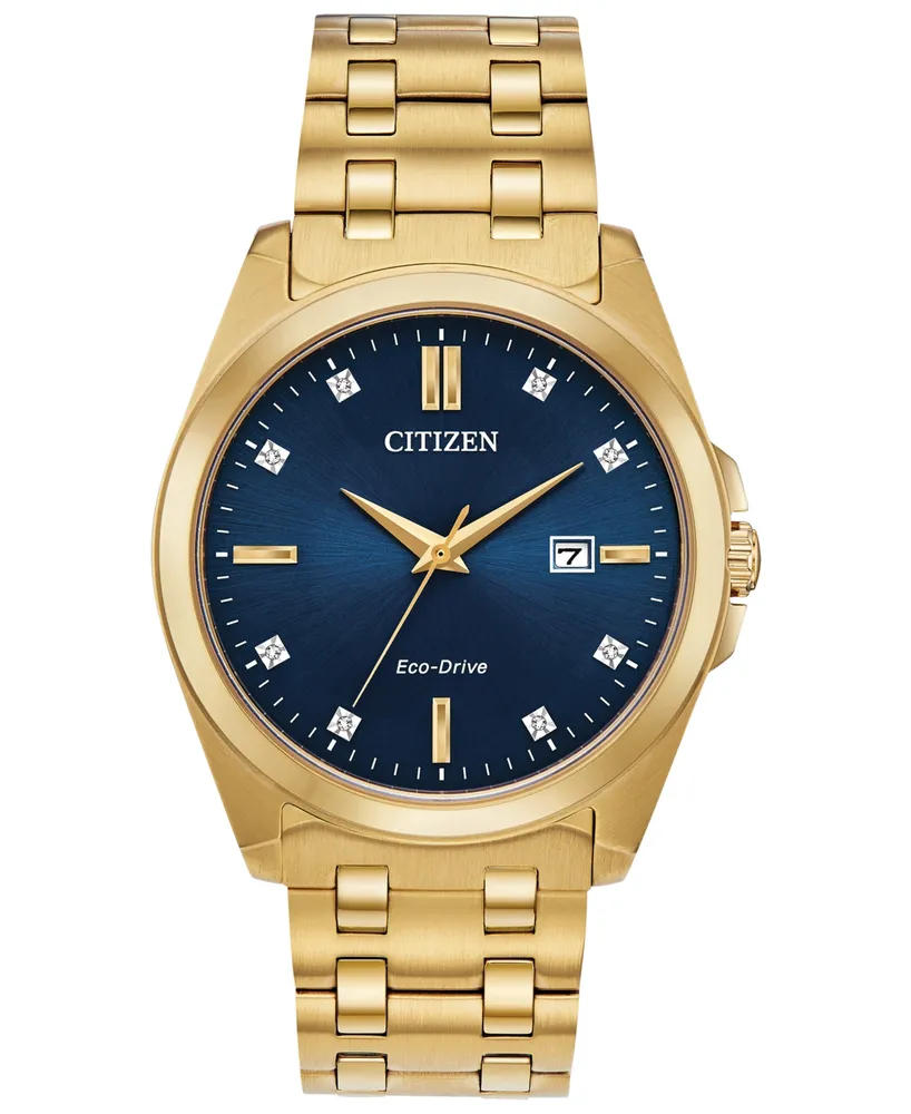 Citizen Eco-Drive Men's Corso Gold-Tone Stainless Steel Bracelet Watch 41mm