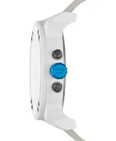 Diesel Men's Chronograph Mr. Daddy 2.0 White Leather Strap Watch 57mm