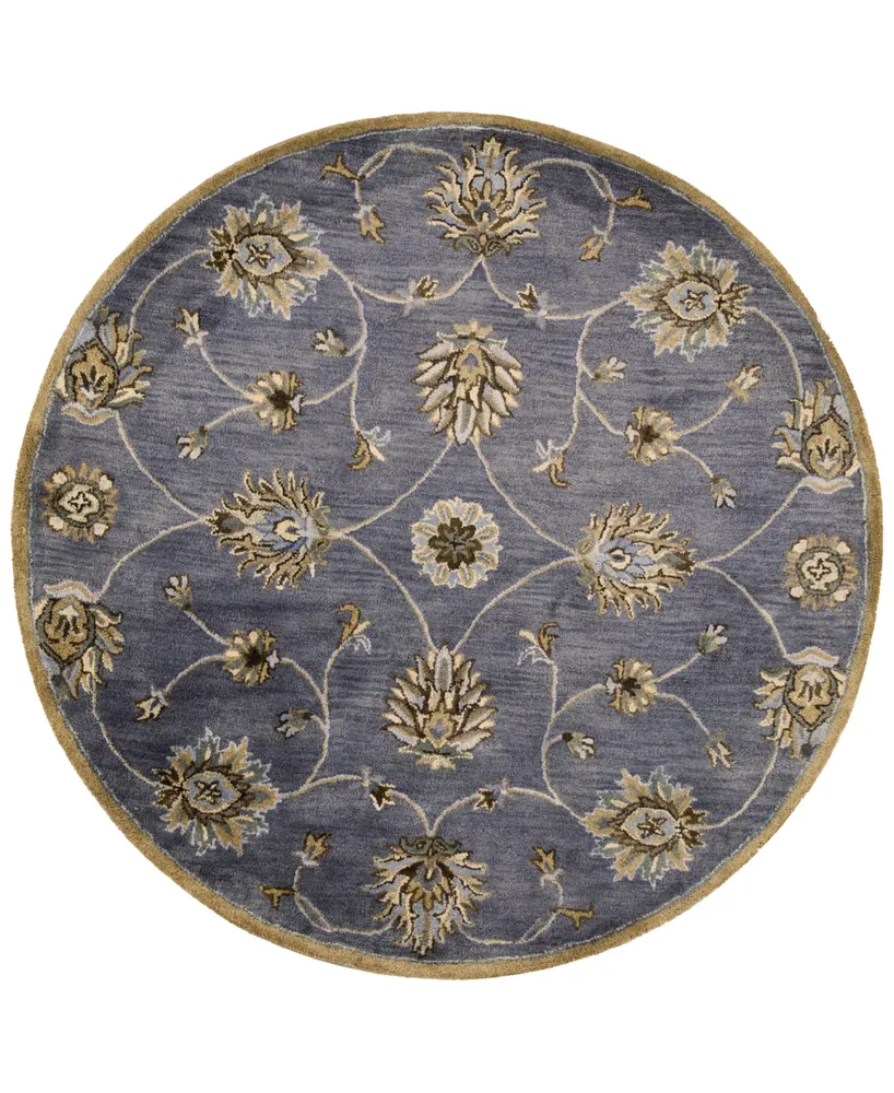 Kas Syriana Kashan 5'6" Round Area Rug