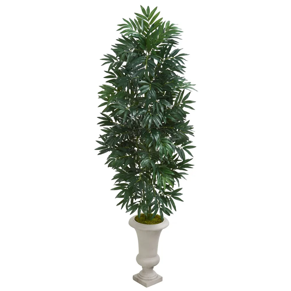 Nearly Natural 5.5' Bamboo Palm Artificial Plant in Urn