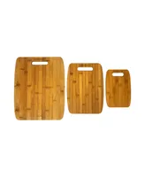 Oceanstar 3-Piece Bamboo Cutting Board Set