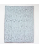 3 Stories Trading Nurture Zig Zag Hand Quilted Baby Quilt