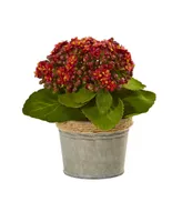 Nearly Natural Kalanchoe Artificial Arrangements, Set of 3