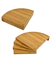 Picnic at Ascot Florence Multilevel Transforming Bamboo Cheese Board with Tools