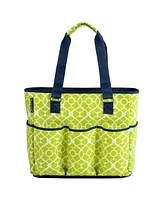 Picnic at Ascot Large Insulated Six Pocket Travel Bag-Zip Top - Leak Proof Lining