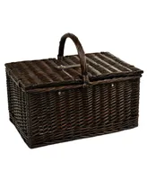 Picnic at Ascot Surrey Willow Basket for 2 with Blanket and Coffee Set