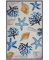 Kas Sonesta Seashore 2036 Ivory 2' x 7'6" Runner Area Rug