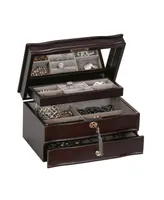 Mele & Co. Davina Locking Wooden Jewelry Box