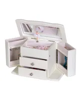 Mele & Co. Angelica Girl's Wooden Musical Ballerina Jewelry Box