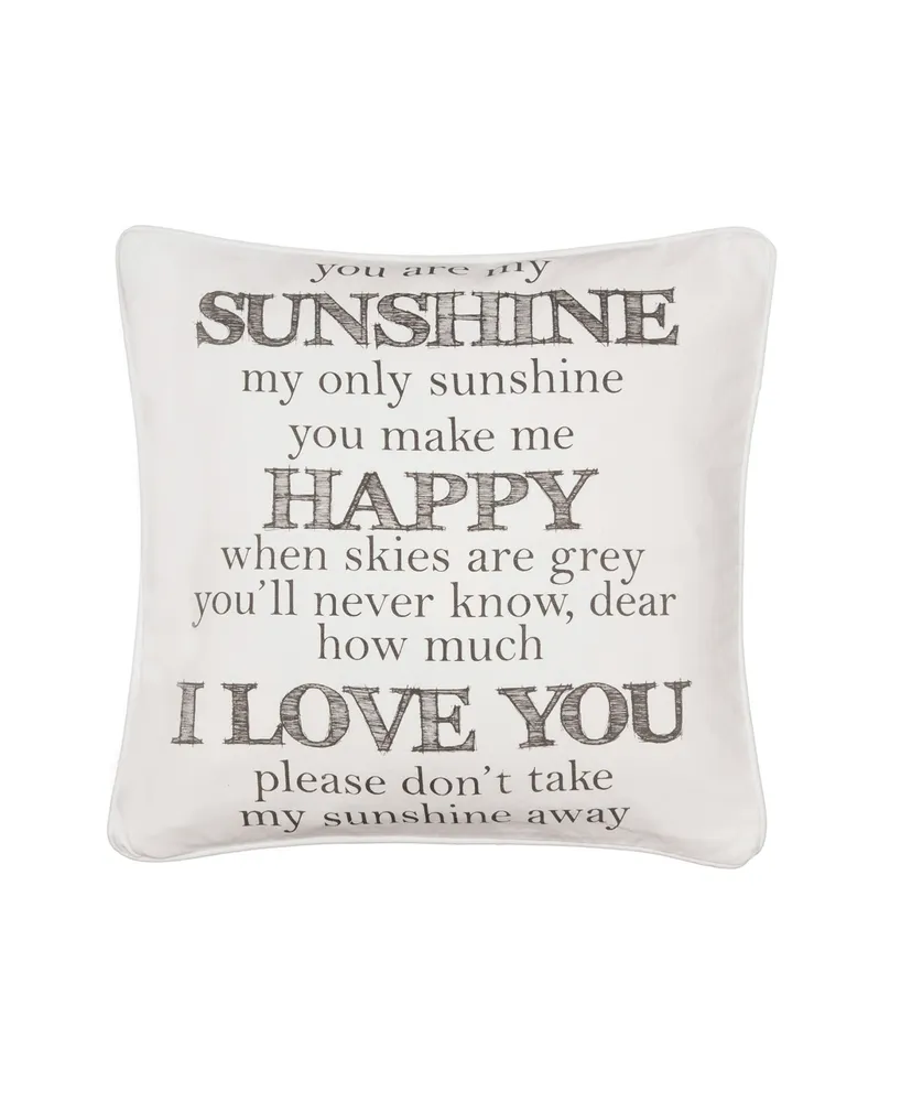 Levtex You Are My Sunshine Decorative Pillow