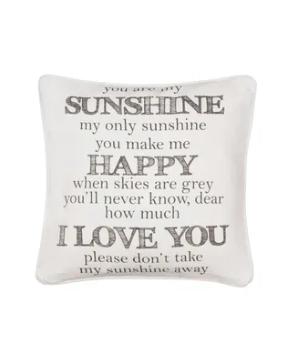 Levtex You Are My Sunshine Decorative Pillow, 20" x 20"