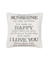 Levtex You Are My Sunshine Decorative Pillow, 20" x 20"