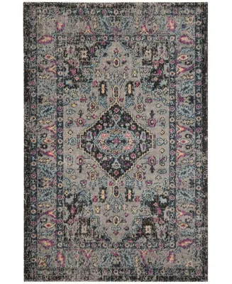 Safavieh Artisan ATN512 Light Gray and Black 3'3" x 5'3" Area Rug