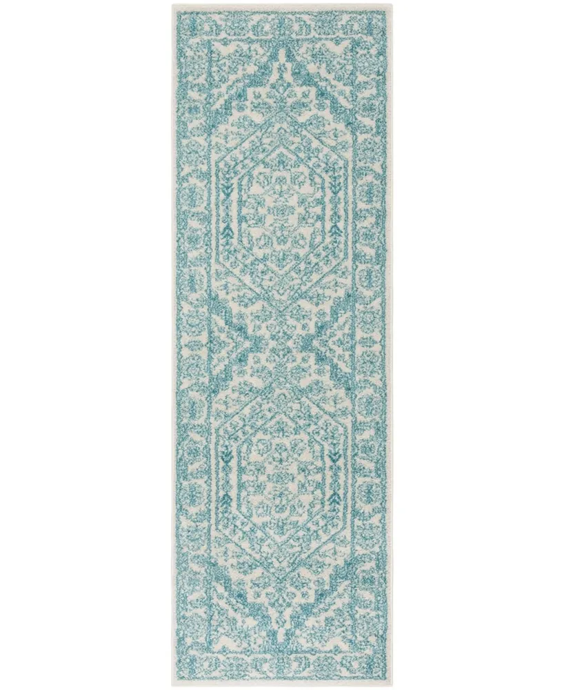 Safavieh Adirondack Ivory and Teal 2'6" x 8' Runner Area Rug