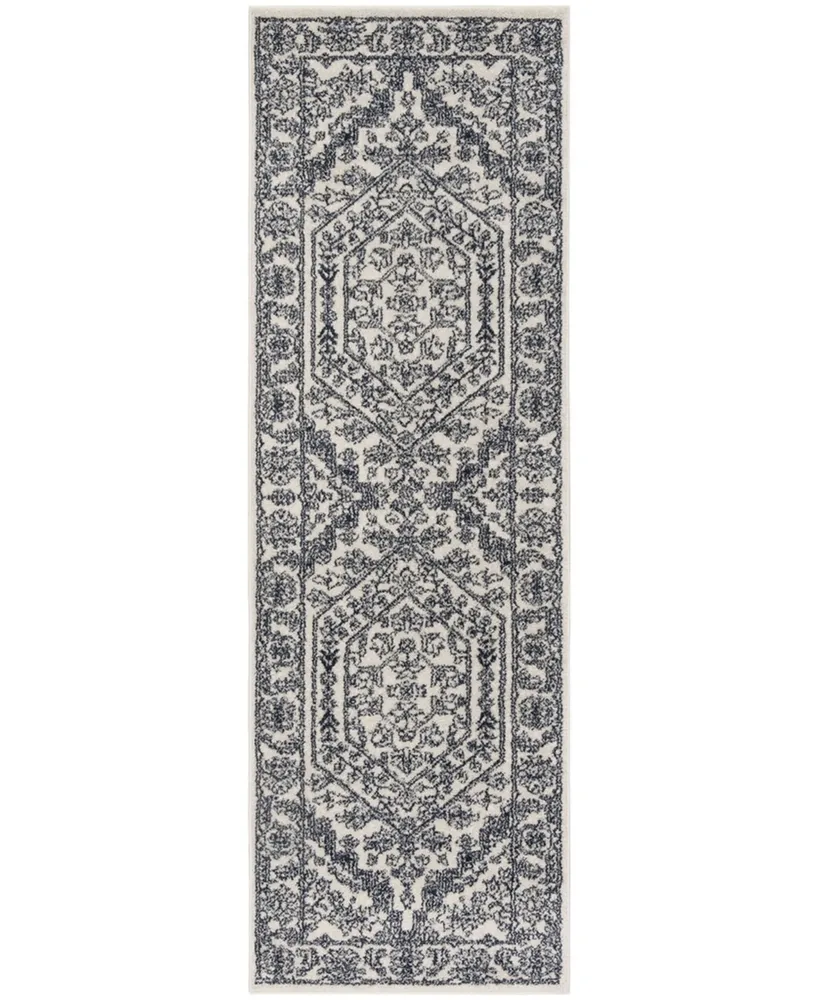 Safavieh Adirondack 108 Navy and Ivory 2'6" x 8' Runner Area Rug