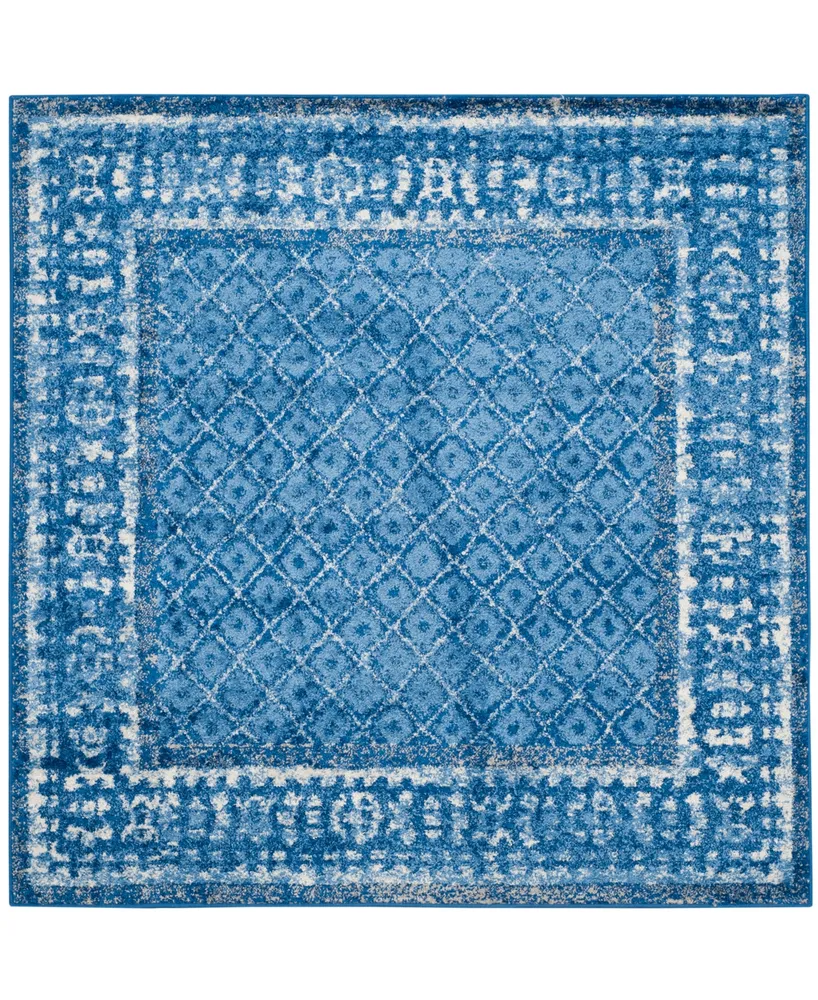 Safavieh Adirondack Light Blue and Dark Blue 6' x 6' Square Area Rug