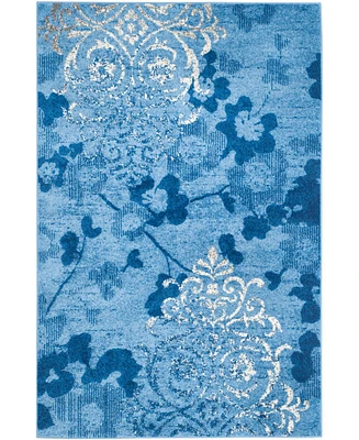 Safavieh Adirondack 114 Light Blue and Dark Blue 5'1" x 7'6" Area Rug