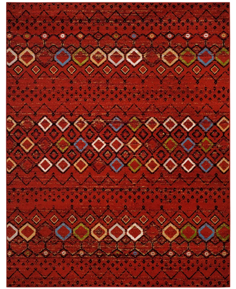 Safavieh Amsterdam AMS108 Terracotta and Multi 8' x 10' Outdoor Area Rug