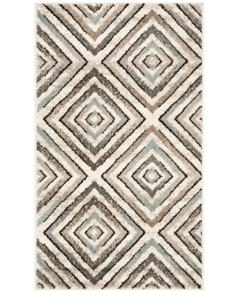 Safavieh Amsterdam Cream and Beige 3' x 5' Outdoor Area Rug