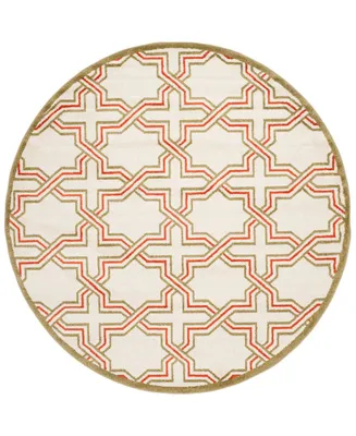 Safavieh Amherst AMT413 Ivory and Light Green 7' x 7' Round Area Rug