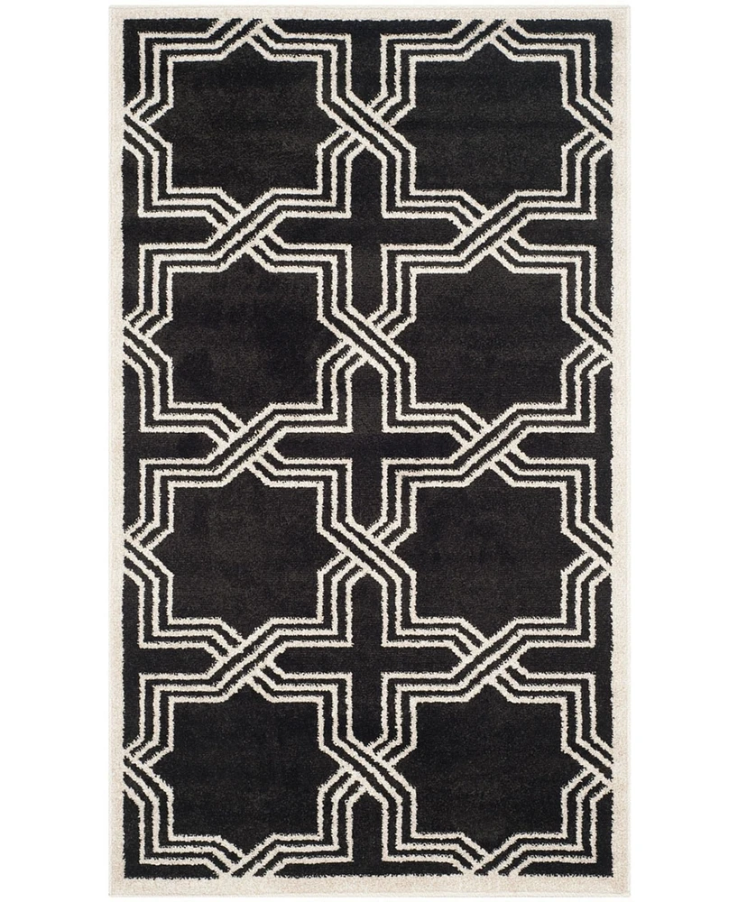 Safavieh Amherst AMT413 Anthracite and Ivory 3' x 5' Area Rug