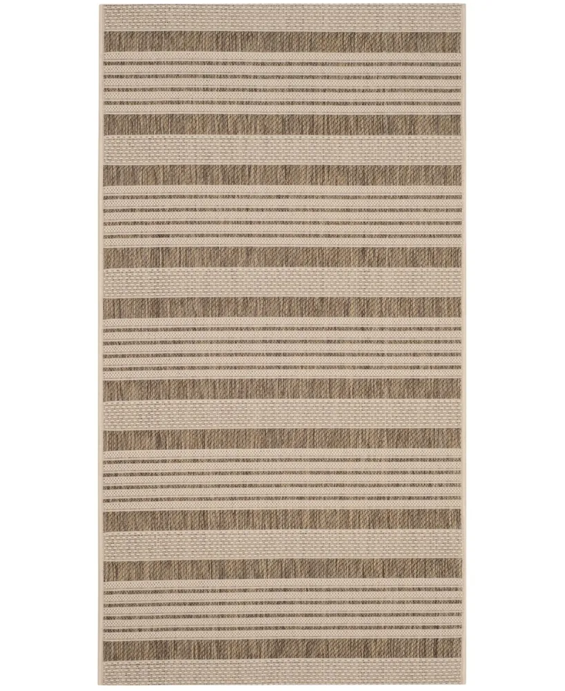 Safavieh Courtyard CY6062 and Bone 2'7" x 5' Outdoor Area Rug