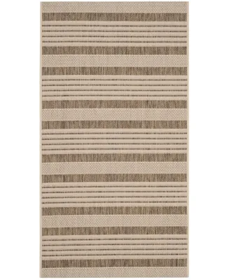 Safavieh Courtyard CY6062 and Bone 2'7" x 5' Outdoor Area Rug