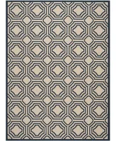 Safavieh Courtyard CY6112 Navy and Beige 8' x 11' Outdoor Area Rug